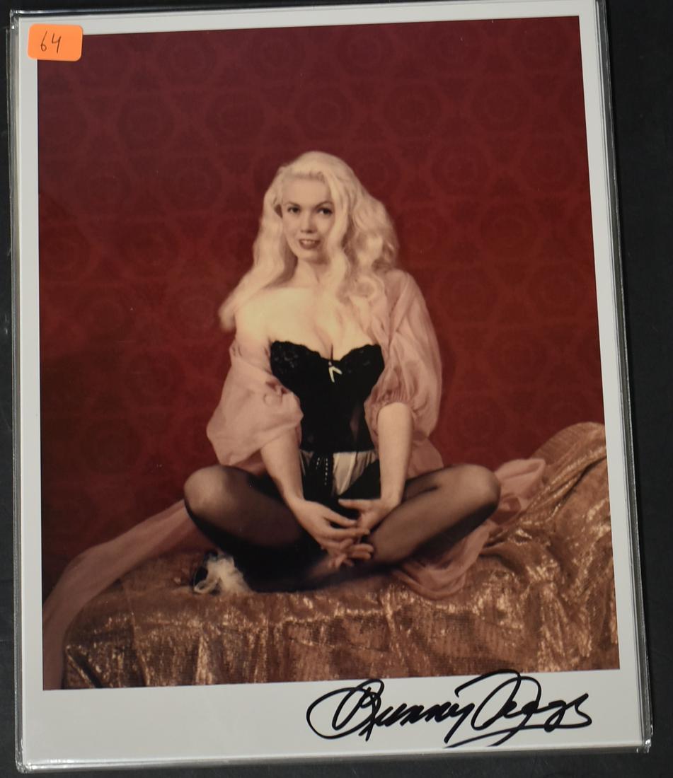 Sgd. Bunny Yeager Self Portrait Photo: Sgd BY in sharpie. 8x 10.