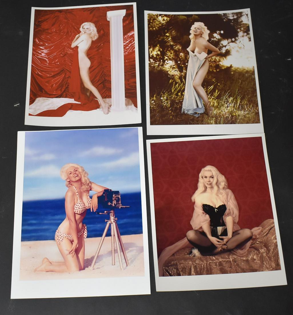 Color Photo's Bunny Yeager. (4): 8x10 Double Stock. Colored Self Portrait By Bunny Yeager.