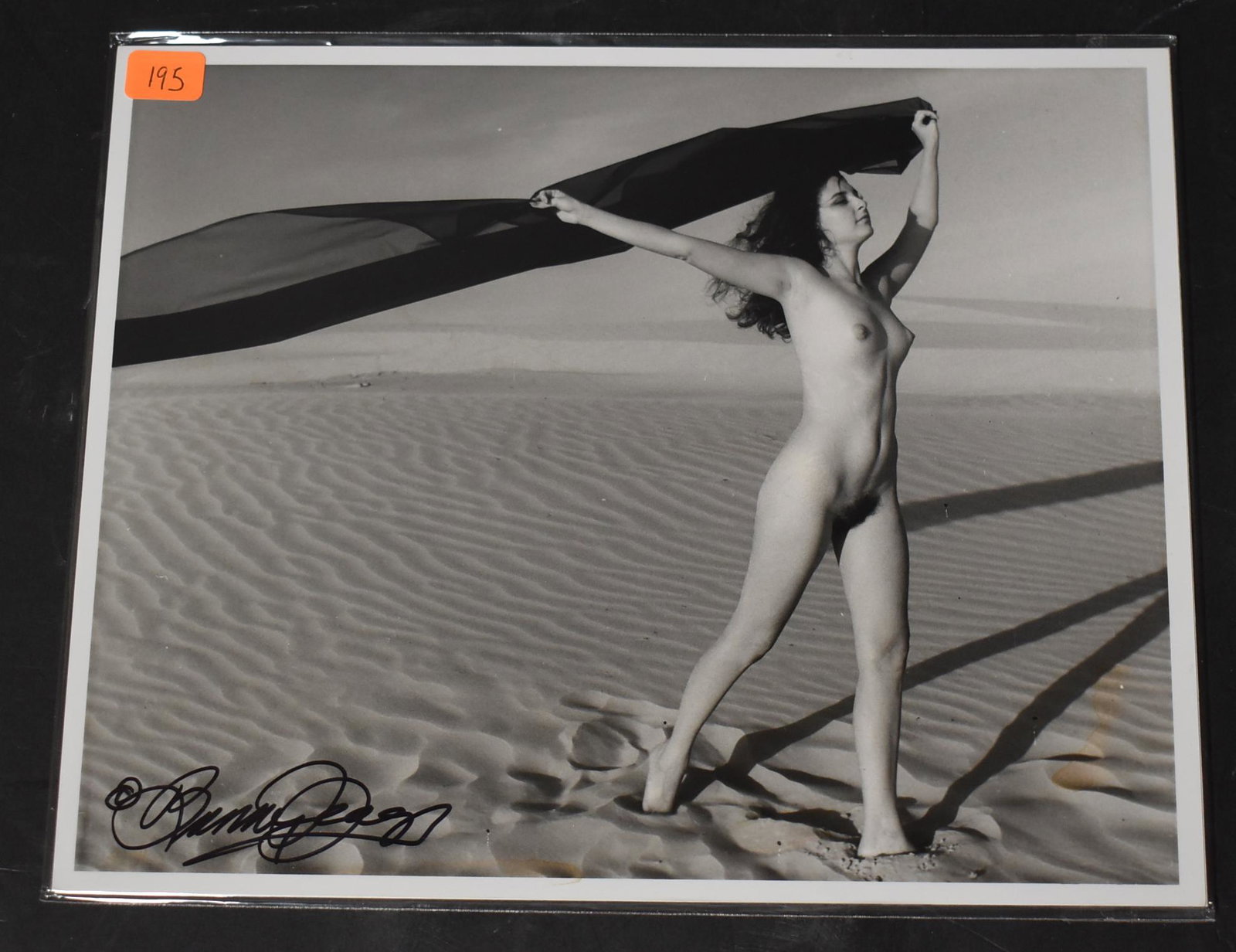 Sgd. Bunny Yeager Photograph: Unknown model. 8 x 10. Sgd. in sharpie.