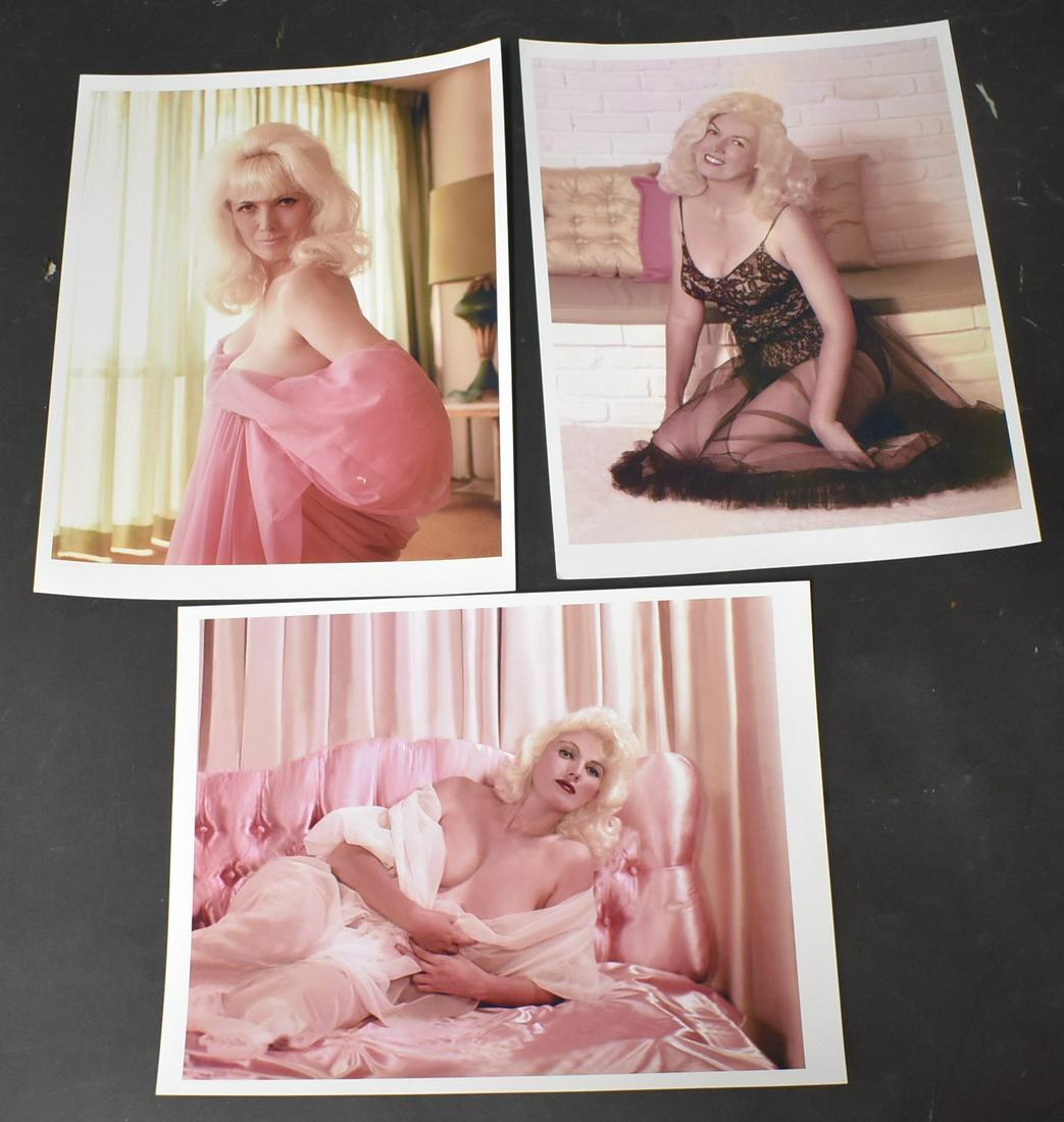 Colored Photos Bunny Yeager (3): 8x10 Double Stock. Bunny Yeager Self Portraits taken With Self Timed Camera