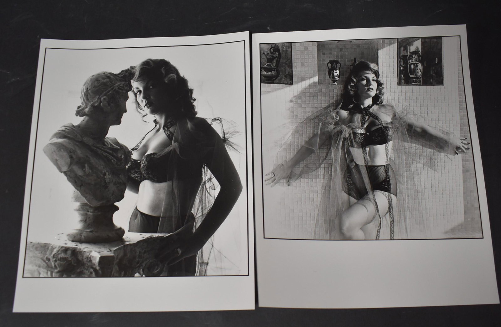 Bunny Yeager Unknown Model Photos (2): (2) 8x10 Double Stock Two Different Poses Of Same Model By Bunny Yeager
