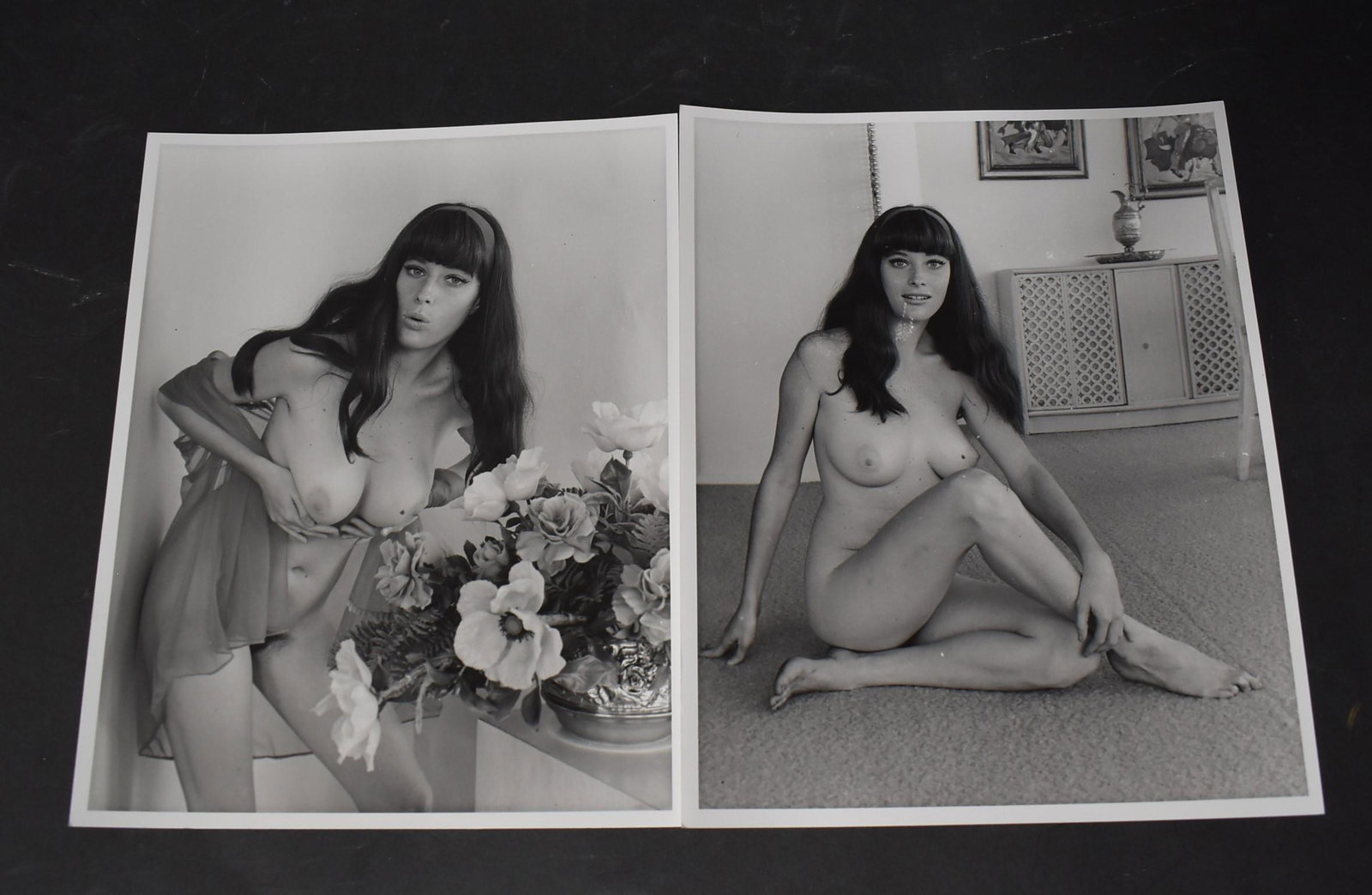 Bunny Yeager Unknown Model In Photo (2): (2) 8x10 Double Stock Two Different Poses Of Same Model By Bunny Yeager