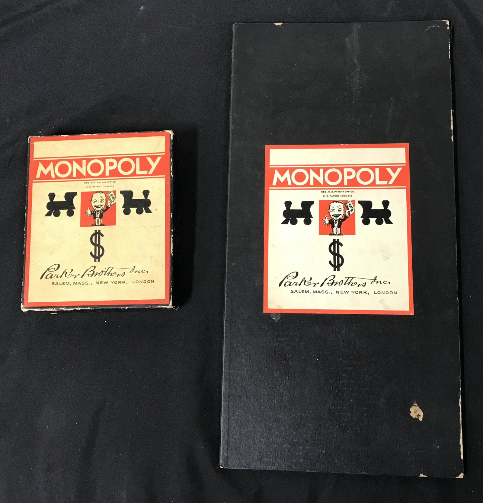 Vintage Parker Bros. Monopoly Game: Includes pieces.