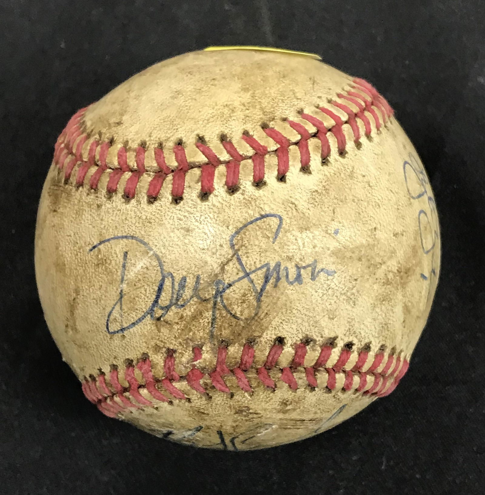 Sgd. Doug Smith Baseball Historic and Rare: Member of 1912 Boston Red Sox. Barred from playing in MLB due to his African/American Indian descent. Signed in ink