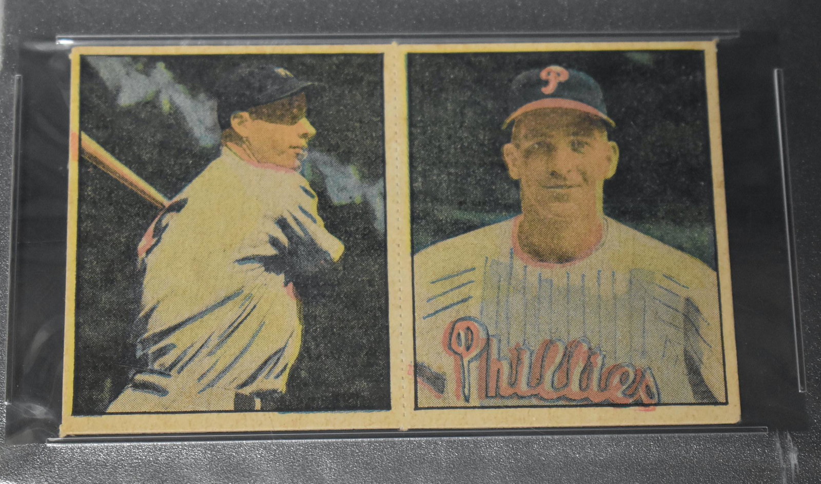 1951 Berk Ross Doubles DiMaggio Hamner: PSA Graded NM7 Hit Parade of Champions Joe Dimaggio 2-5 Granville Hamner 2-7