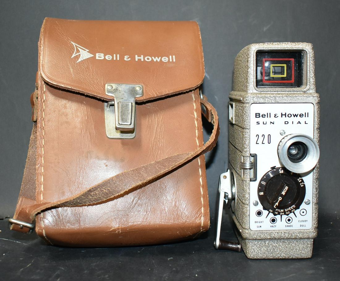 Bell and Howell Sun Dial 220: with case overall Size 7inches tall
