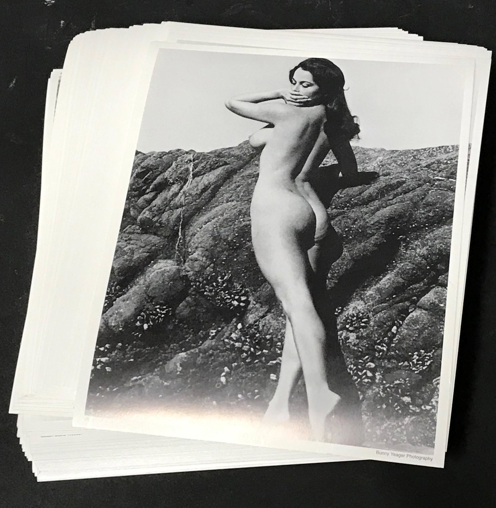 (100) Plus Bunny Yeager Photographs Diane Webber: 8x10 Double Stock. Model Diane Weber, All The Same Pose By Bunny Yeager Photography.