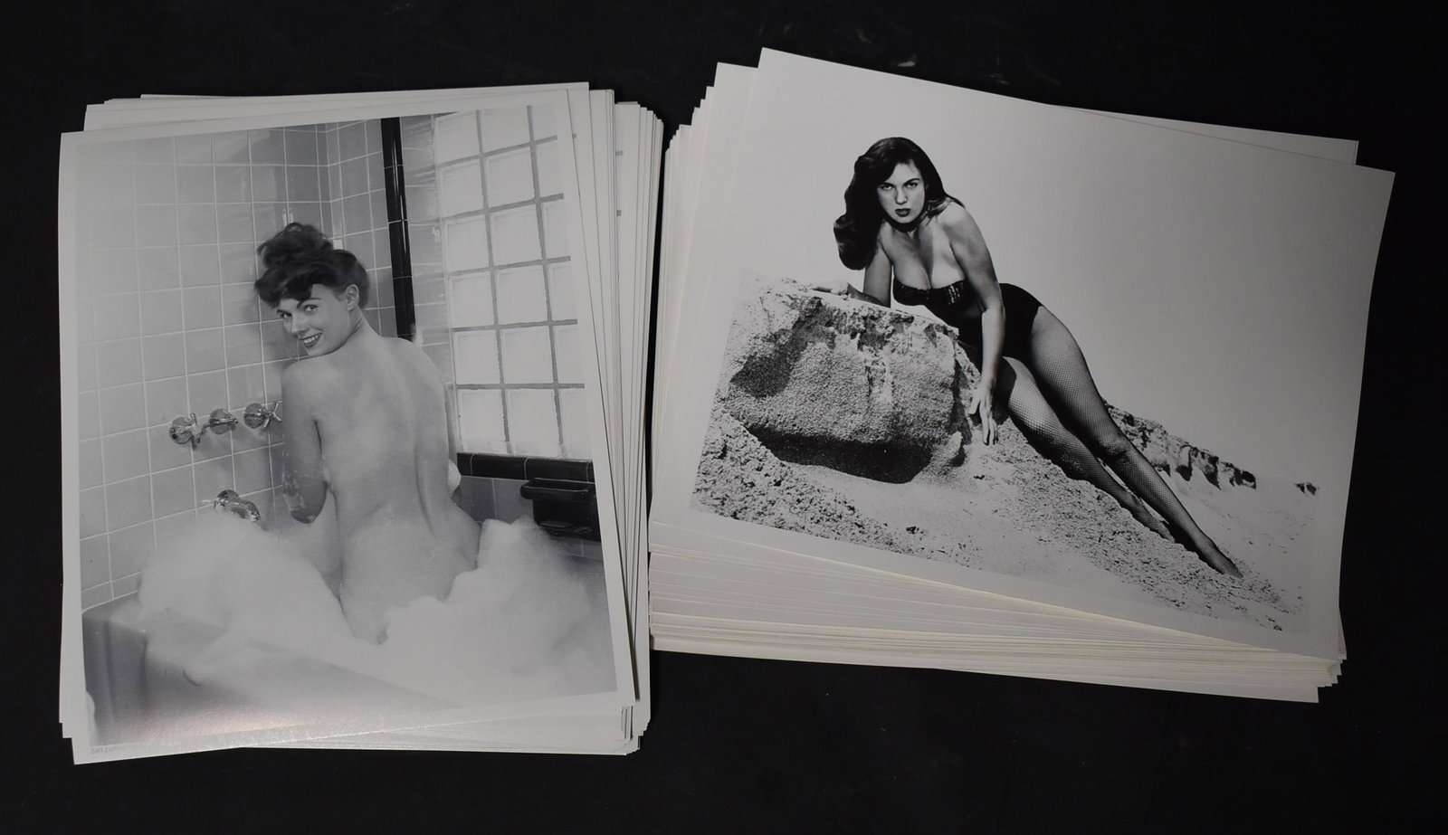 (100+)Lot of Bunny Yeager Self Portraits: 8x10 Double Stock. Photos Of Bunny Yeager Two Different Poses In All. By Bunny Yeager Photography