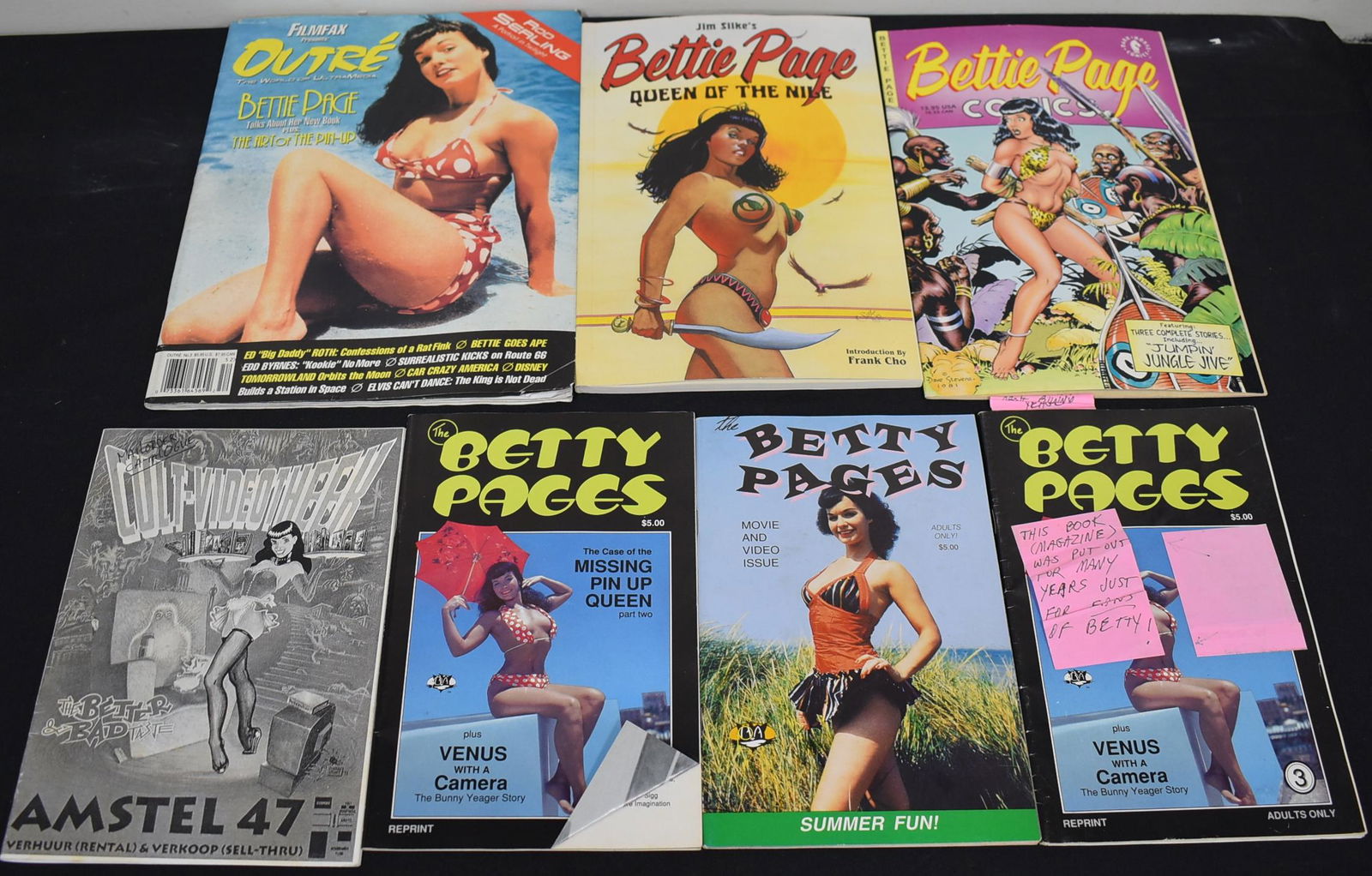 (6) Soft Cover Books Bettie Page Some Of Books Titled (1 of 1)