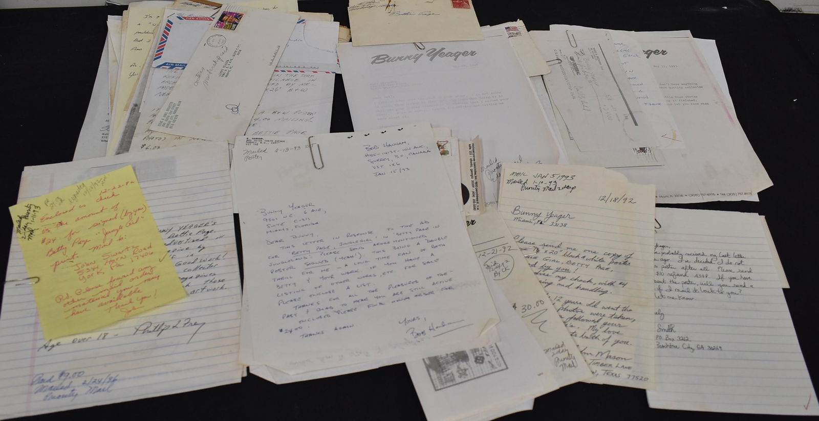 Bunny Yeager Fan Mail For Bettie Page (1 of 1)
