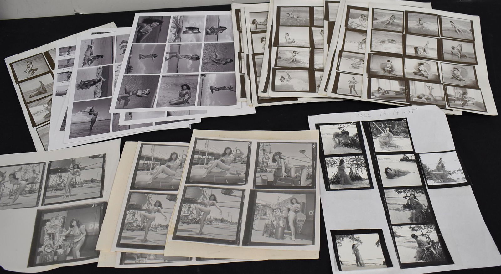 Bettie Page Contact Sheets (1 of 2)