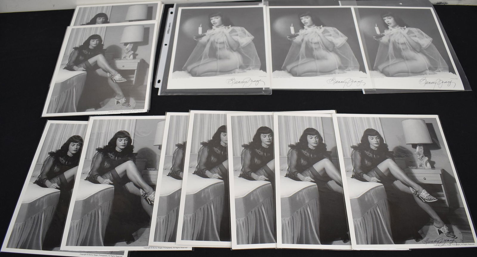 (15) Photos Bettie Page Sgd Bunny Yeager (1 of 1)