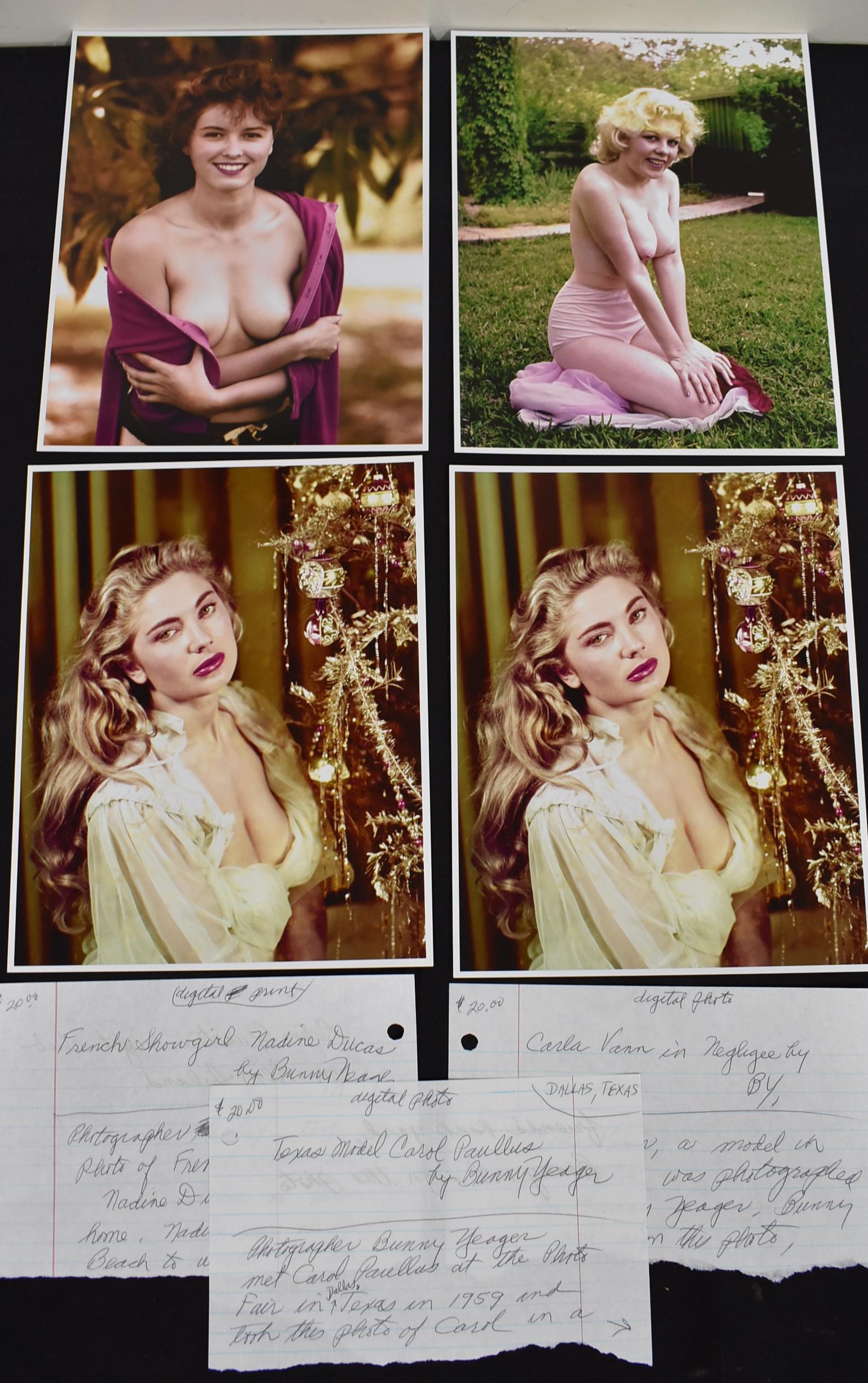(4) Photos Models Notated by Bunny Yeager (1 of 1)