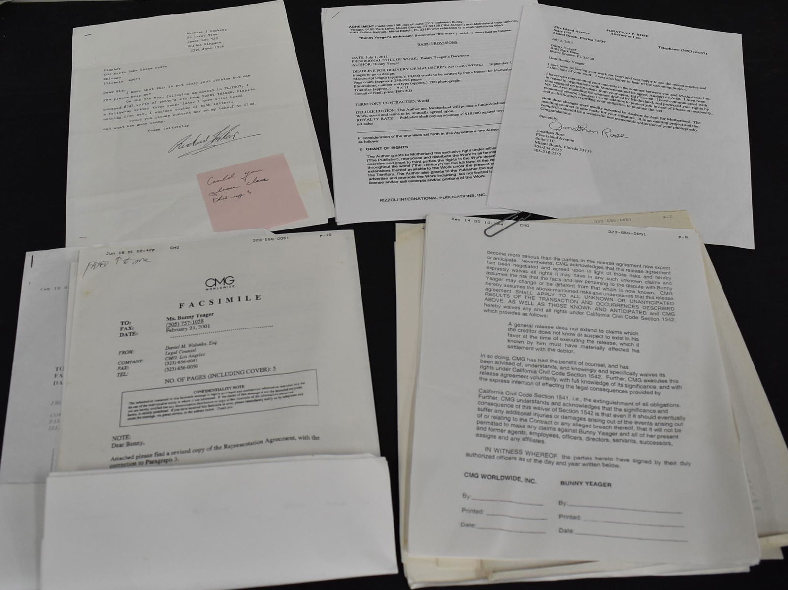 Playboy Letter ,& Amendment of Agreement (1 of 1)