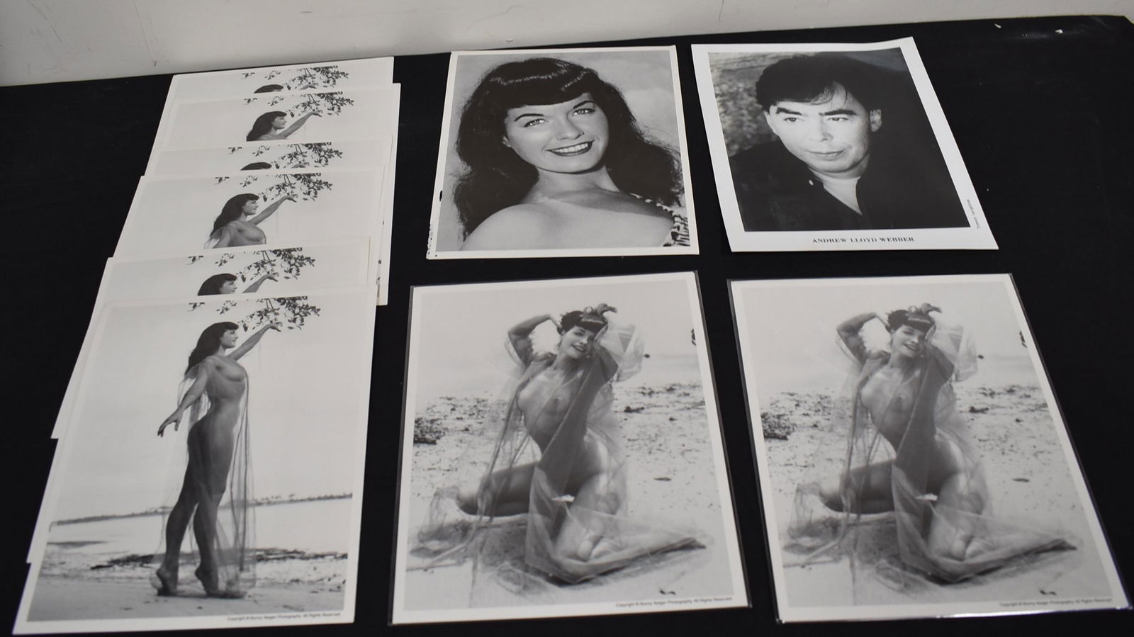(10) Photos Of Bettie Page & (1) Of Andrew LLoyd Webber (1 of 1)