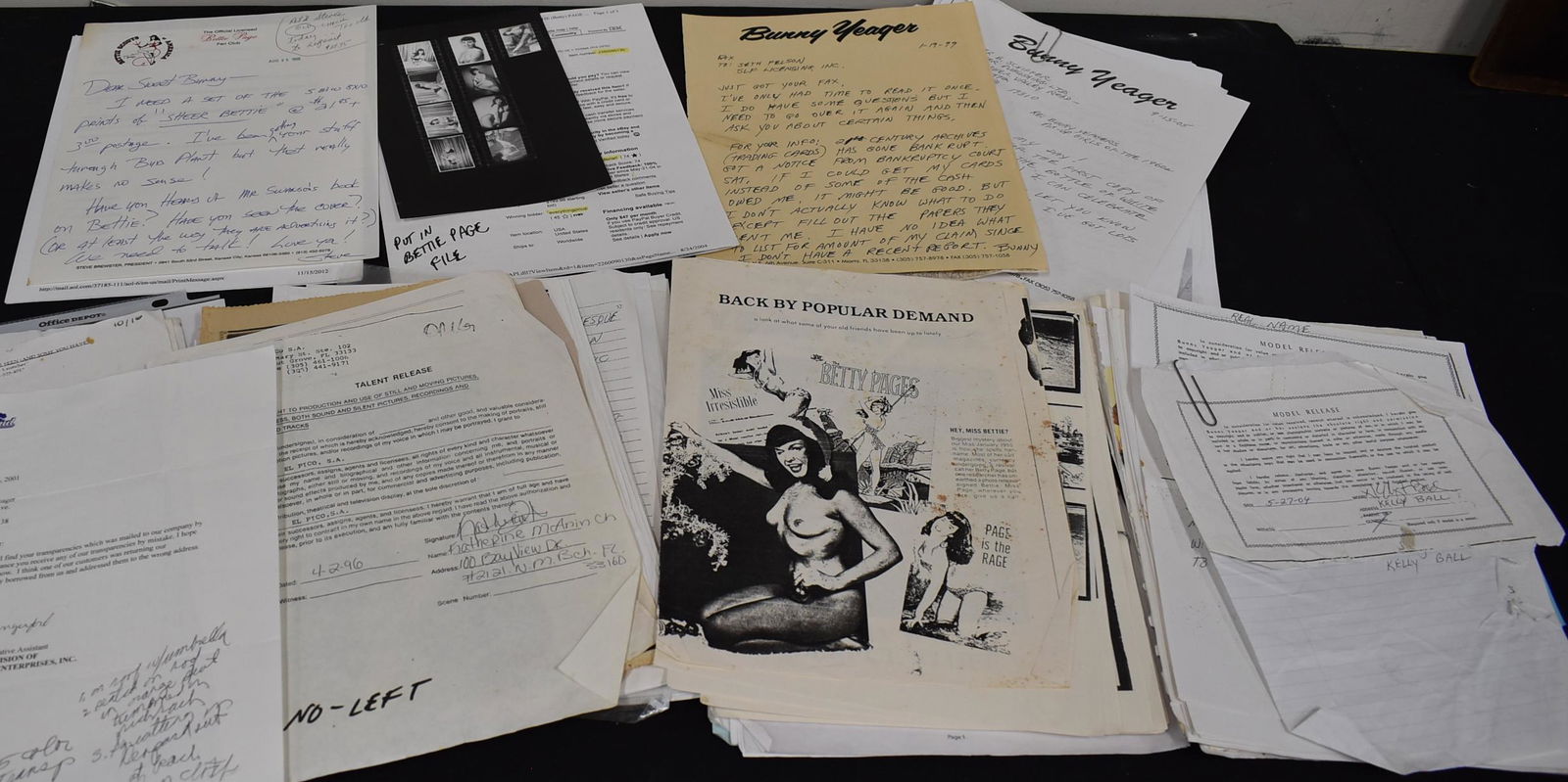(10) + Hand Written Documents Bunny Yeager (1 of 1)