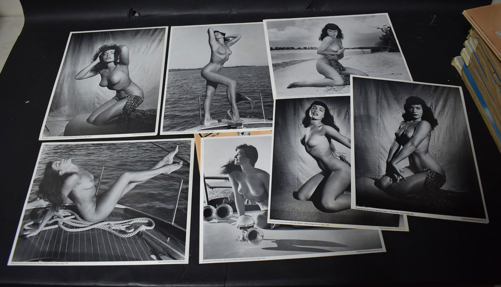 (4) Betty (sic) Page Raw & Exposed Folders (1 of 2)