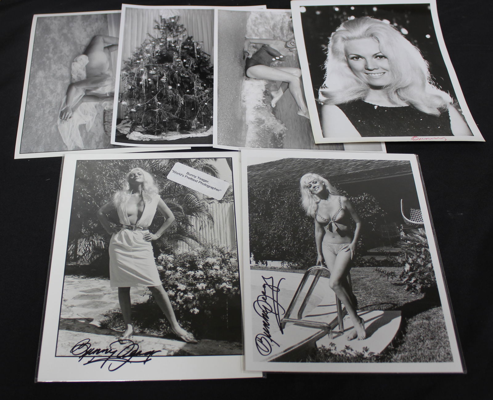 (6) Photos Of Bunny Yeager (3) Signed Bunny Yeager (1 of 2)