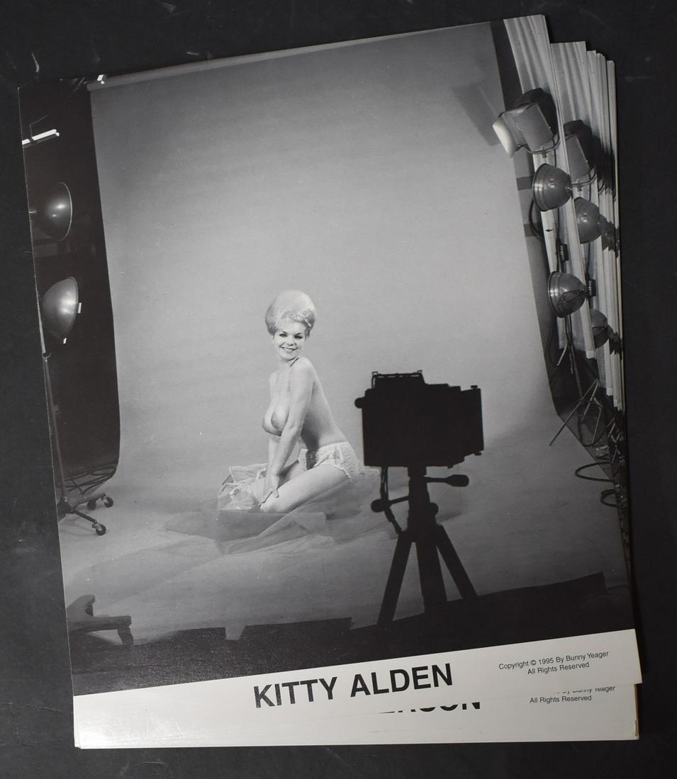 (20)+ Lithos Model Kitty Alden: 8x10 Double Stock Lithos All The Same Pose Of Kitty Alden By Bunny Yeager