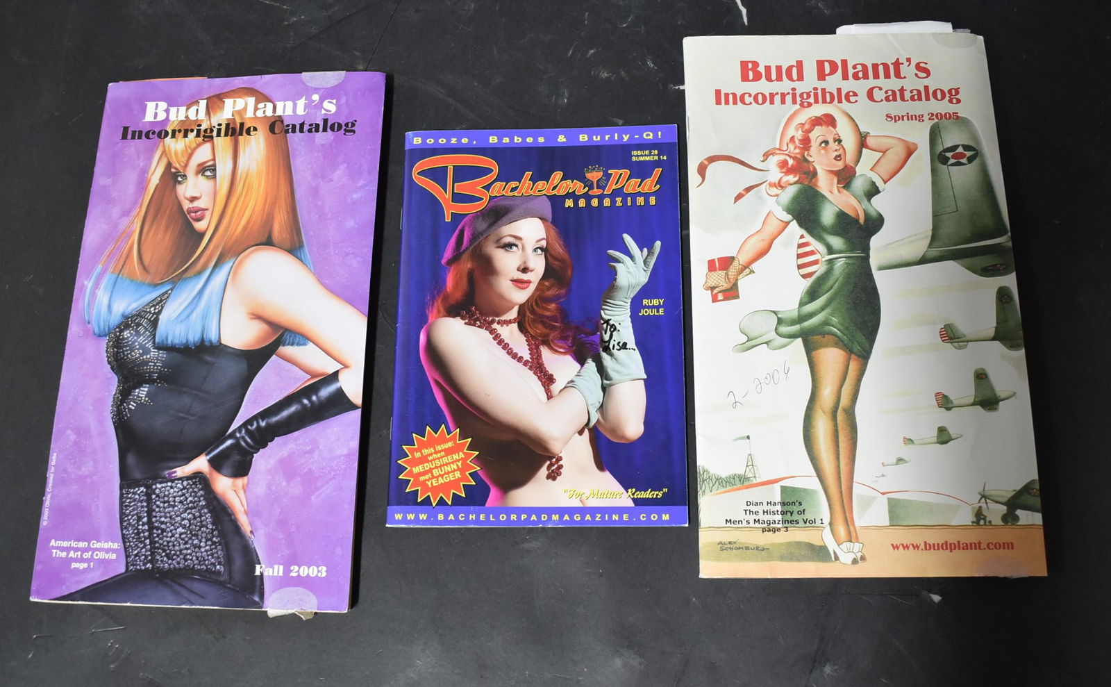 (3) Magazines Bud Plant's (2) ,& Bachelor Pad (1 of 1)