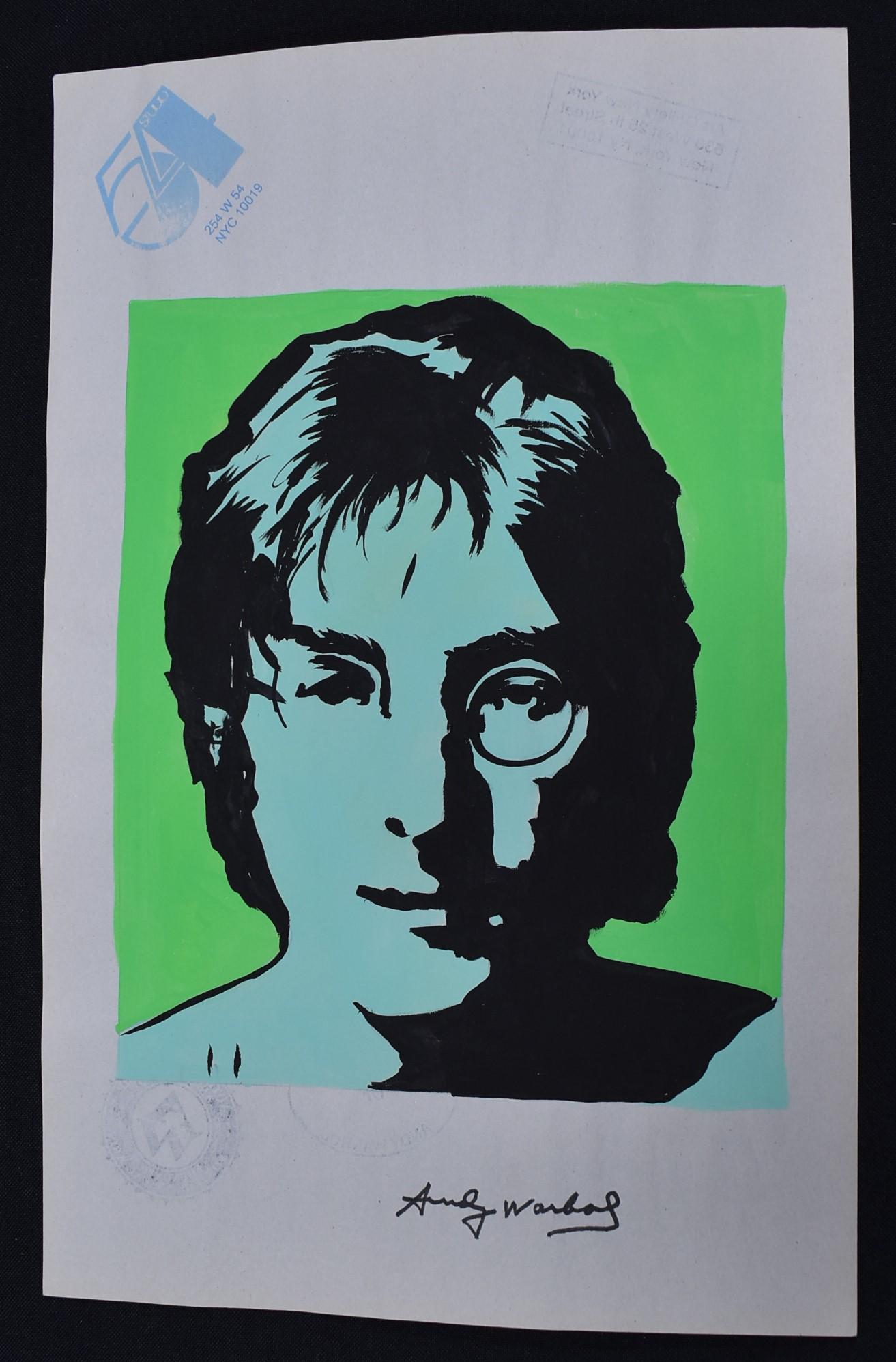 Andy Warhol John Lennon Litho Sgd. (1 of 6)