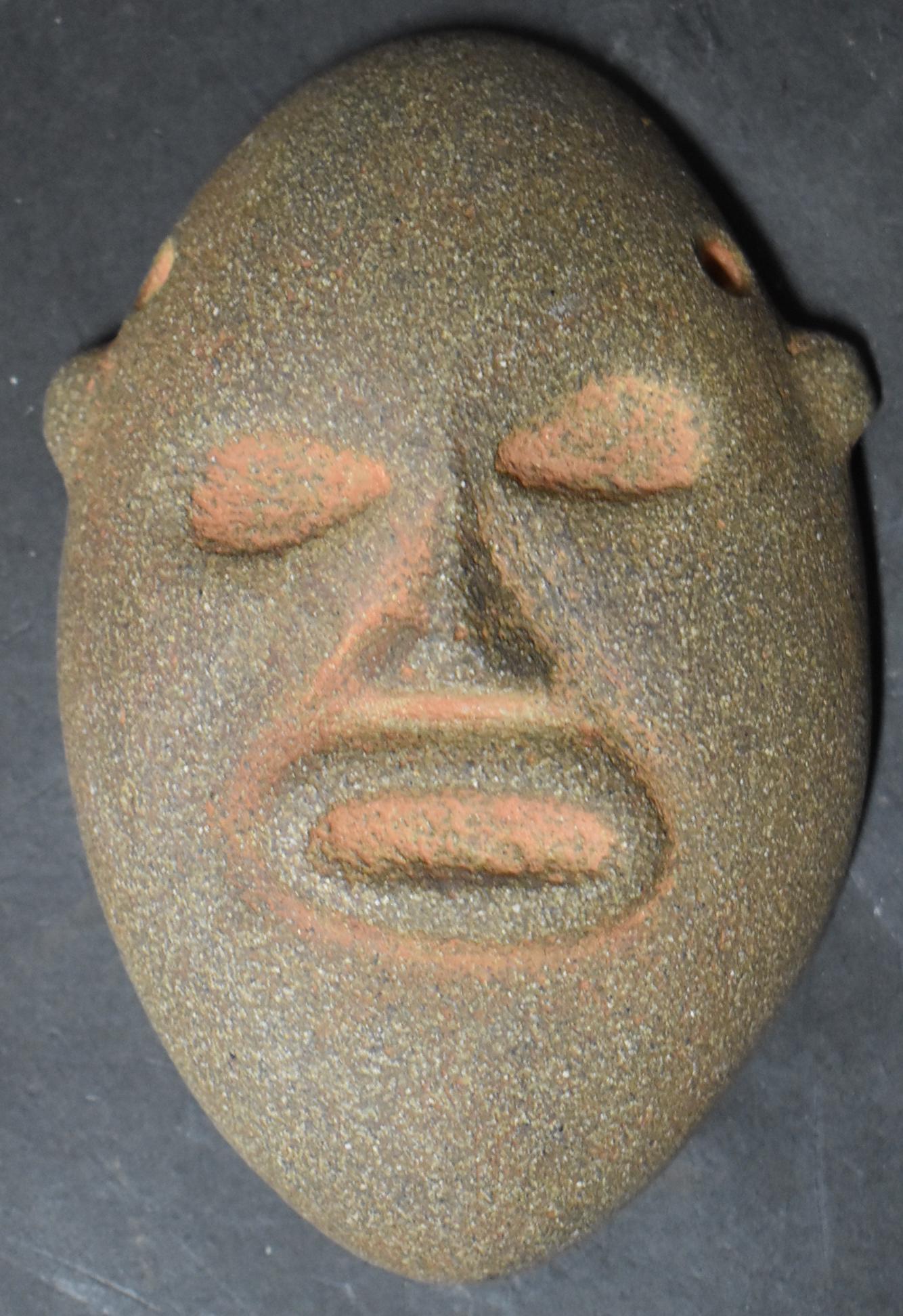 Pre Columbian Carved Stone Pendant (1 of 3)