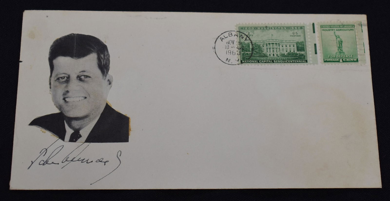 John F. Kennedy Autograph on Cover (1 of 2)