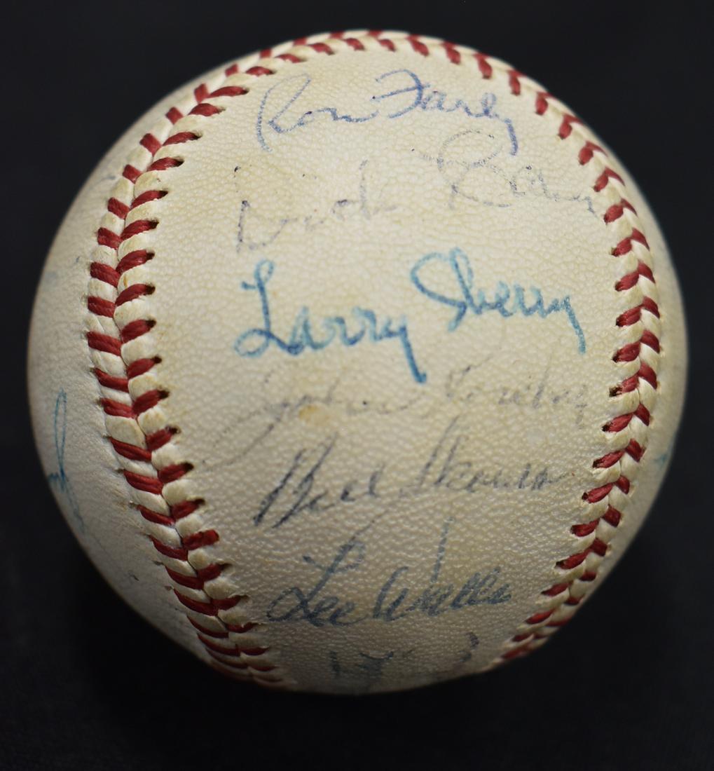 1963 Los Angeles Dodgers World Championship Team Signed (1 of 5)