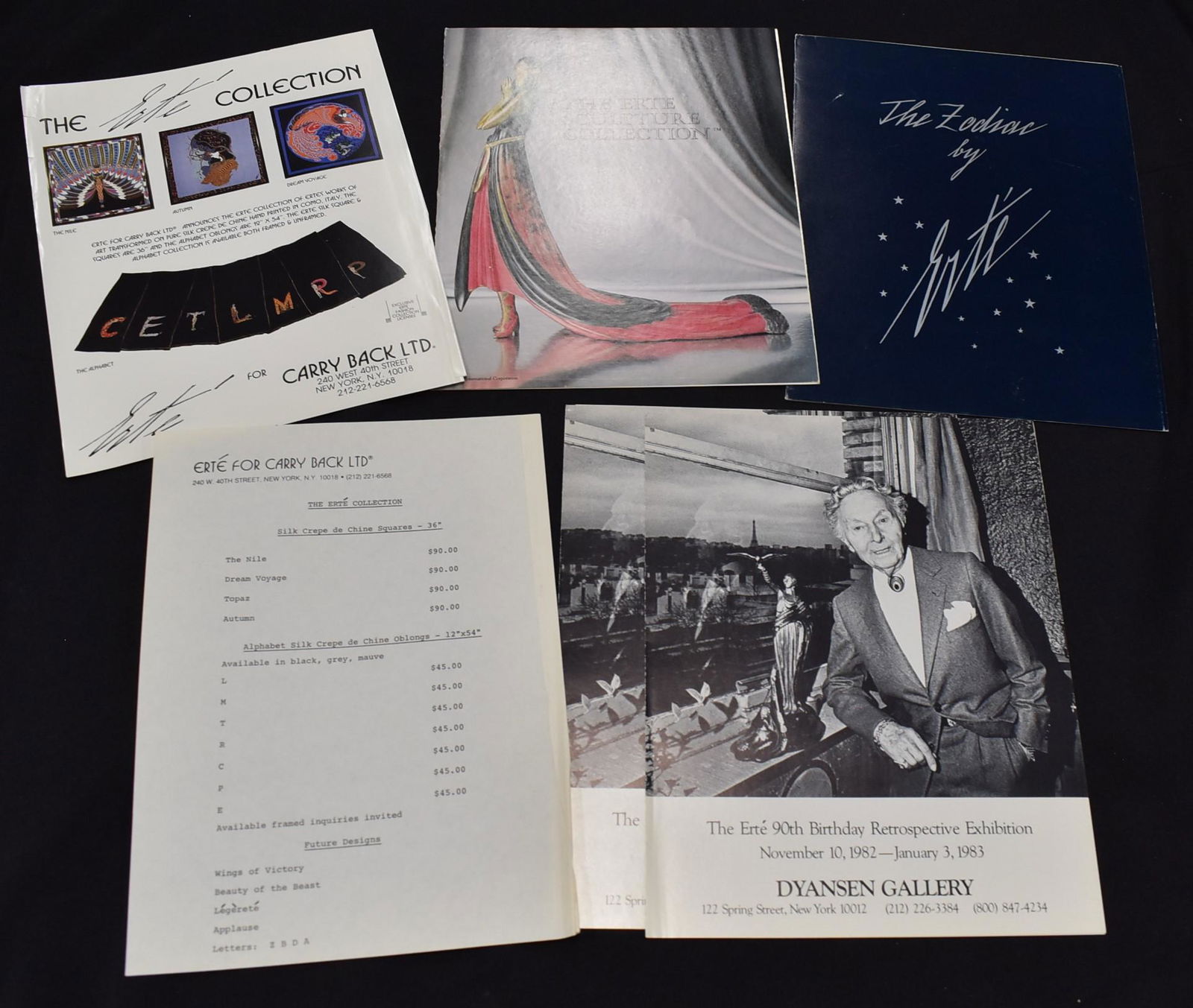 Erte Portfolio Dyansen Gallery: 90th Birthday Exhibition 1982