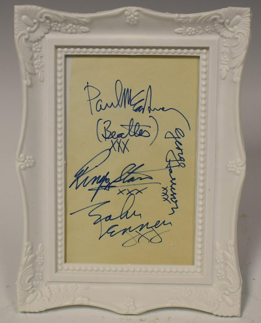 The Beatles Autographs (All 4) 1963 (1 of 3)