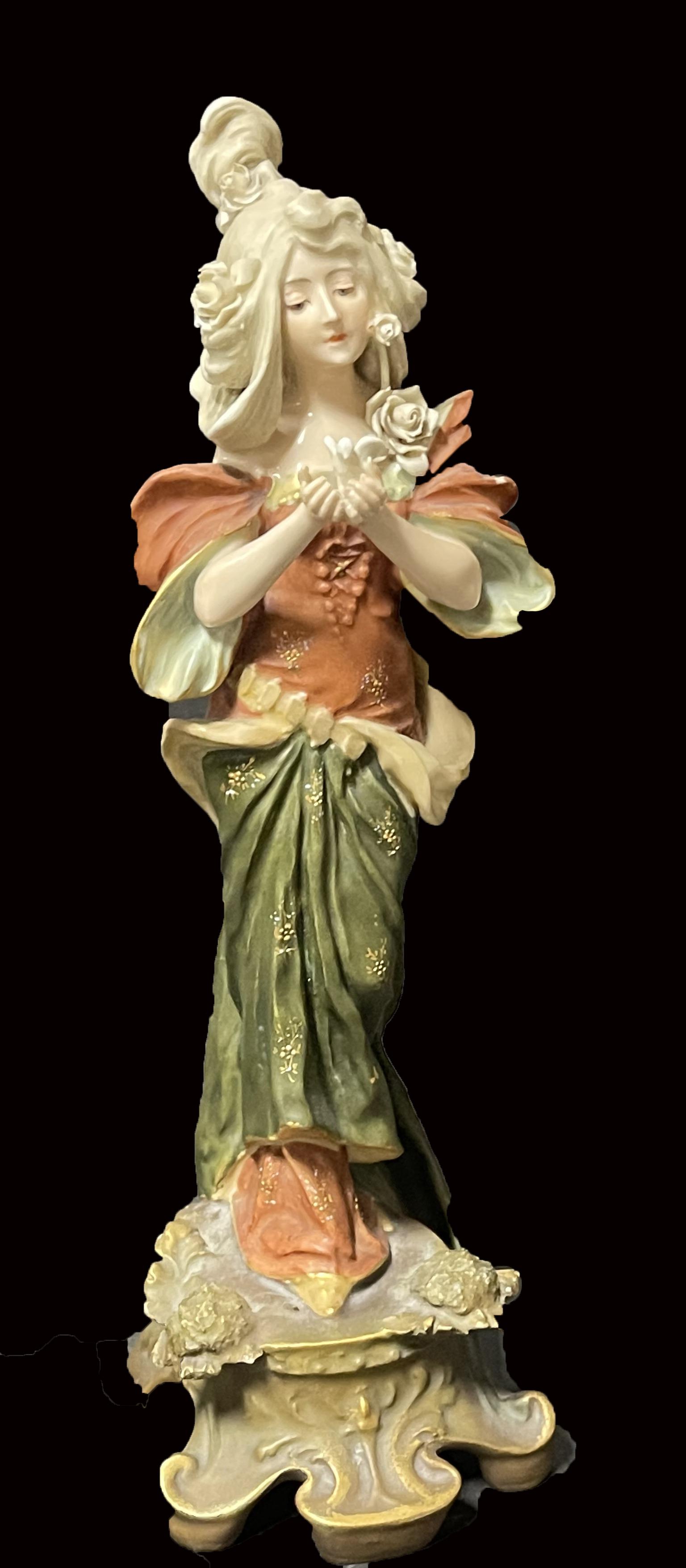 Art Nouveau Austrian Hand Painted Porcelain Grouping (1 of 5)