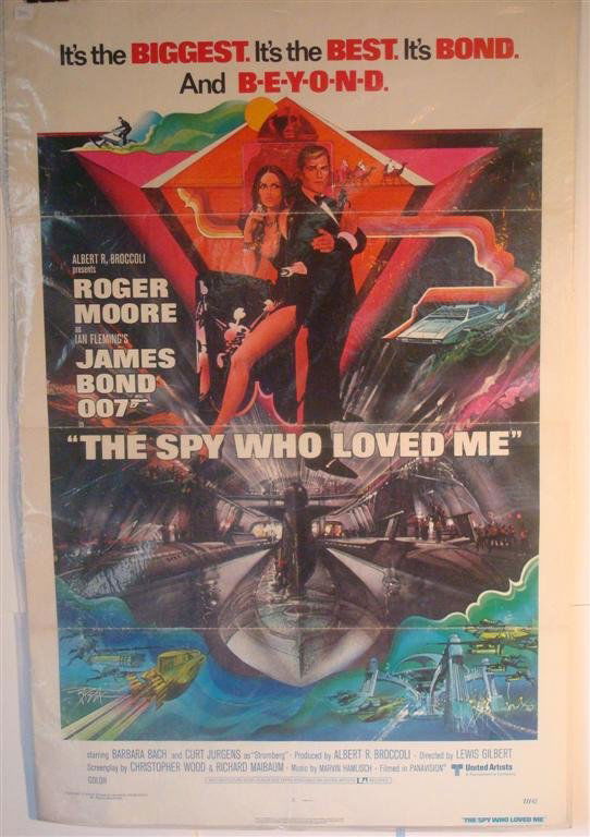 THE SPY WHO LOVED ME: 1S, 27" W X 41" H, United Artists, 1977, (F)