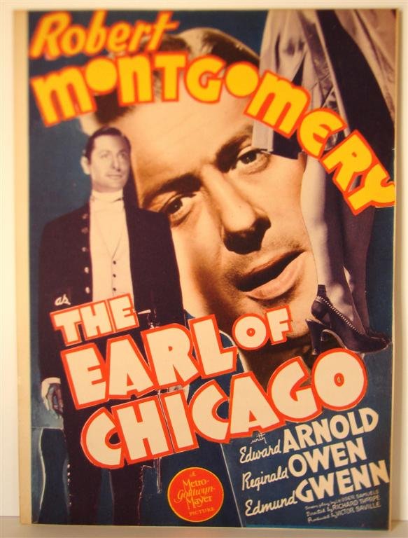 THE EARL OF CHICAGO: Midget WC, 8"W X 11"H, MGM, 1940, (NM)