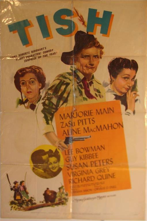TISH, MAIN, PITTS, MAC MAHON: 1S, 27" W X 41" H, MGM, 1942, folded, (VF)