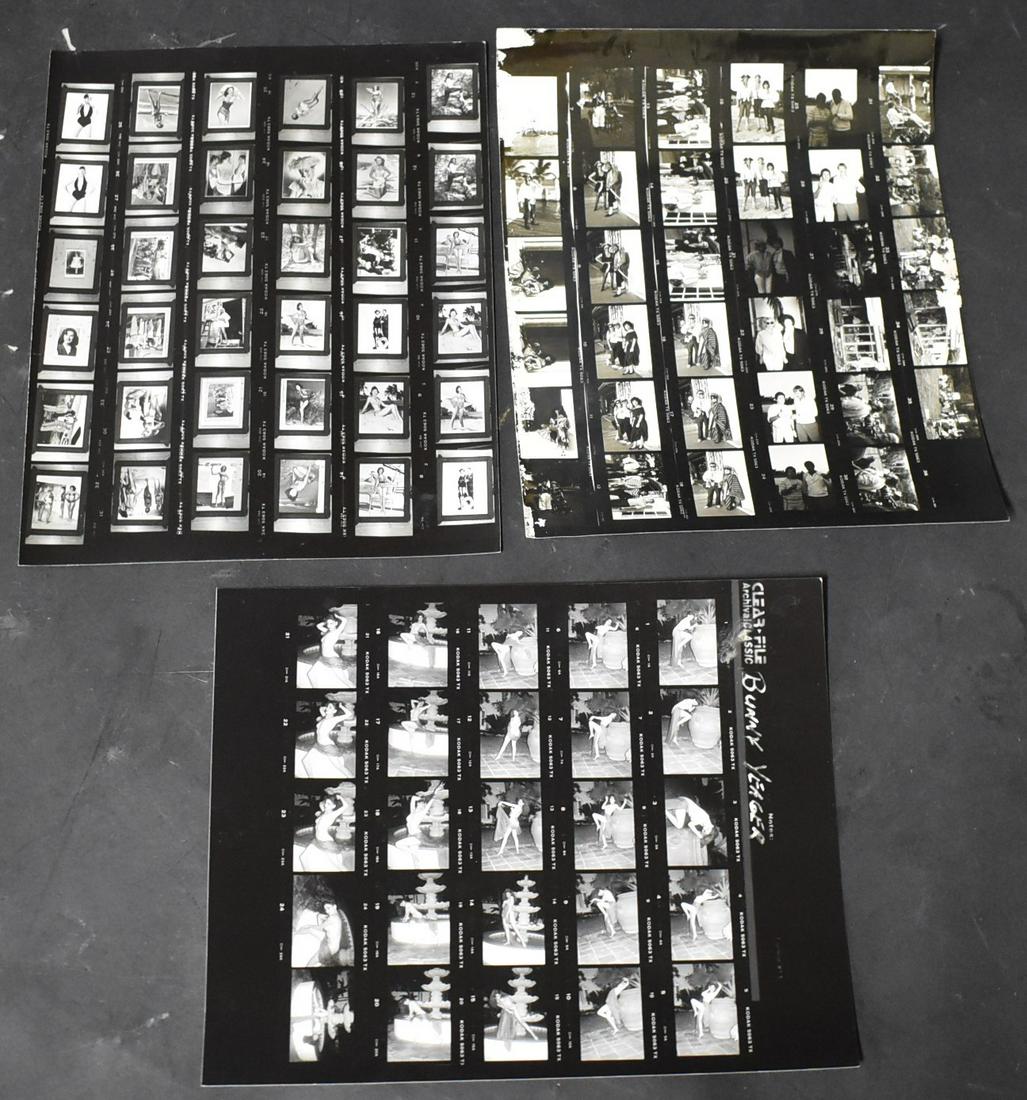 (3) Contact Sheets Bunny Yeager & Unidentified Models (1 of 15)