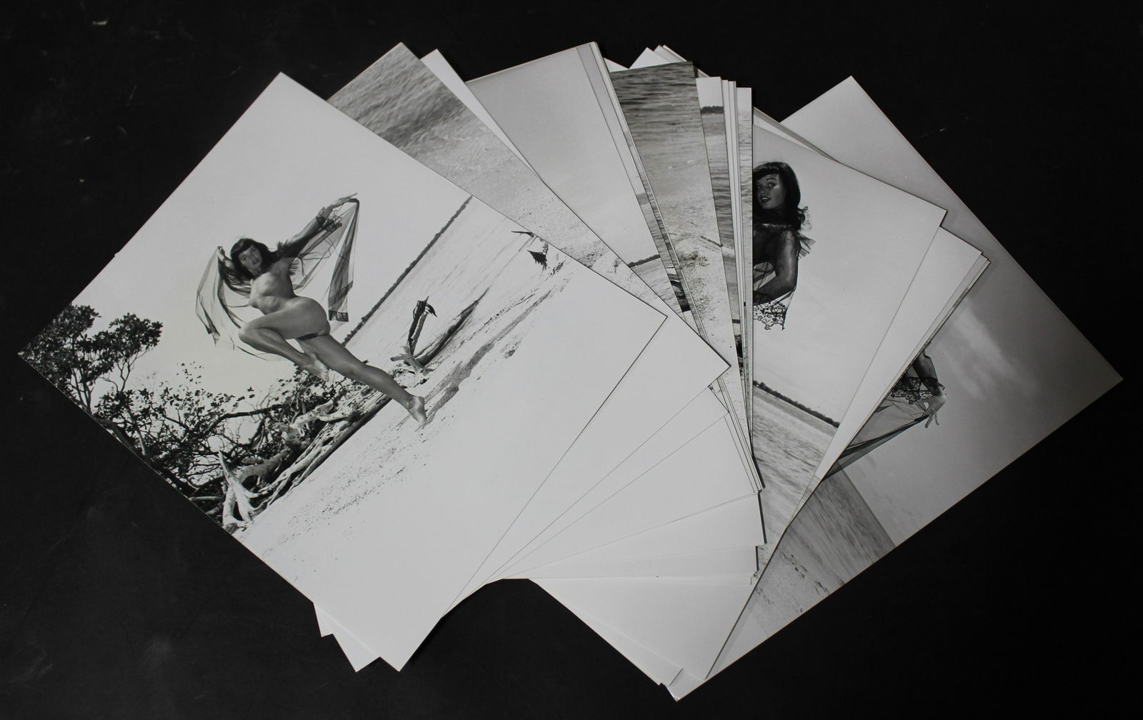 (21) Mix B&W Photos. Bettie Page. Bunny Yeager Label On (1 of 5)