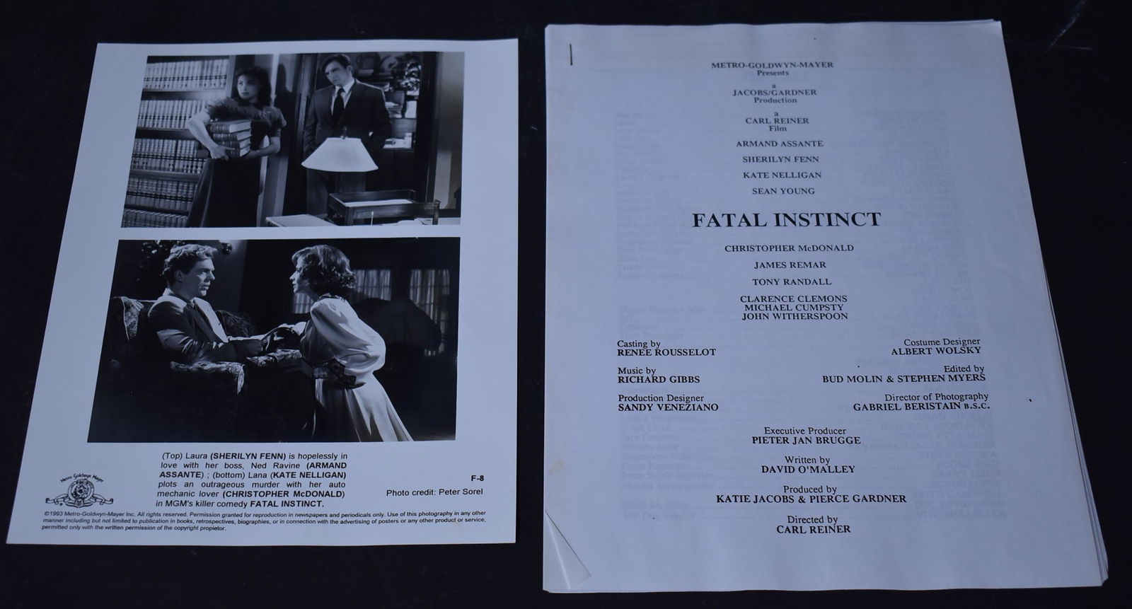 Fatal Instinct Production. With Split Photo.1993 Metro (1 of 2)
