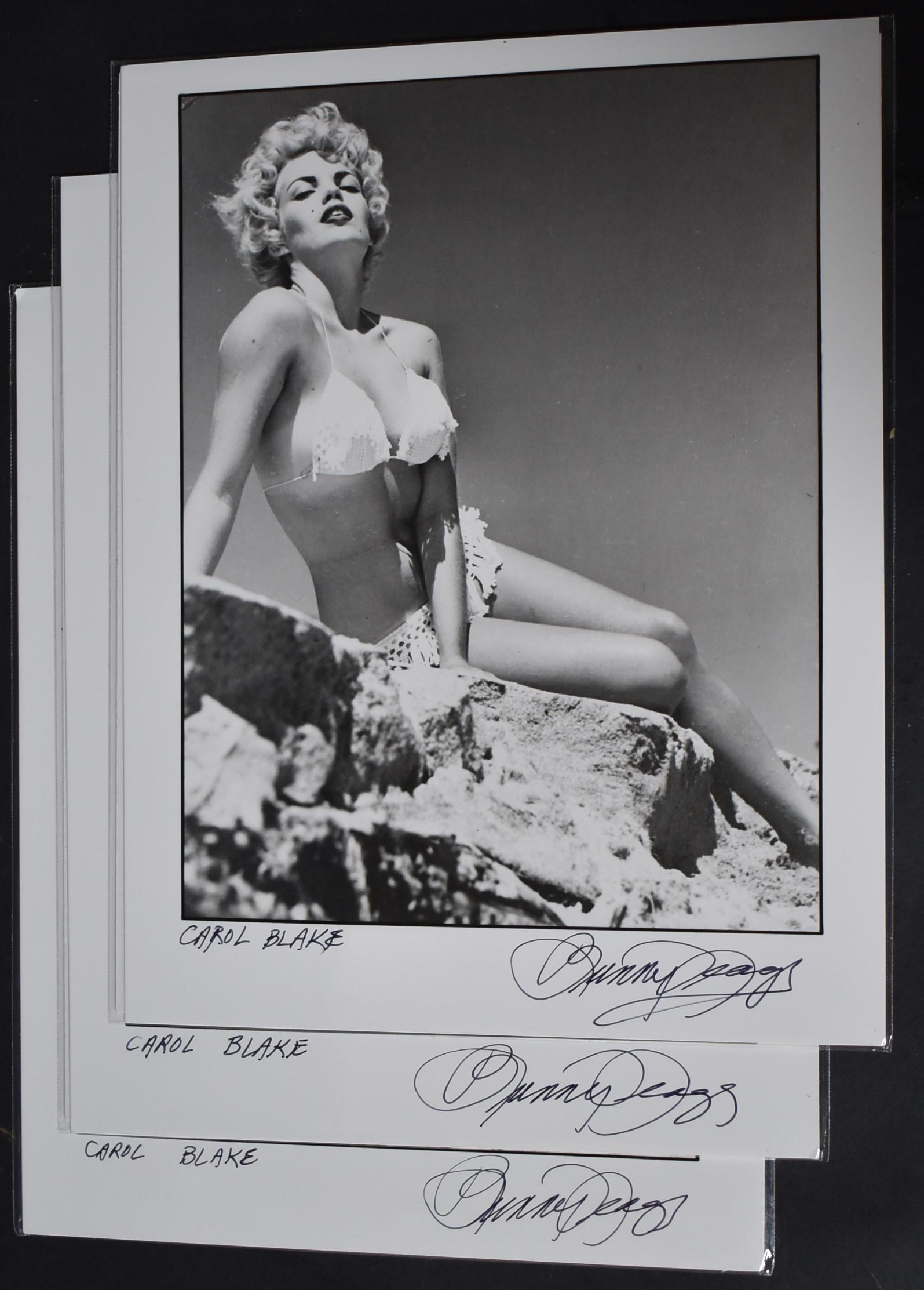 Bunny Yeager Sgd. Carol Blake Photos (3) (1 of 1)