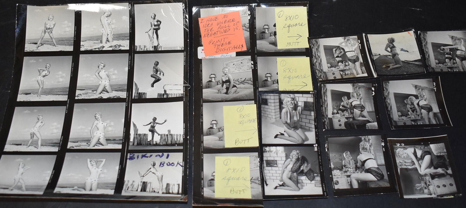 Bunny Yeager Carol Blake Contact Sheets (2) (1 of 3)