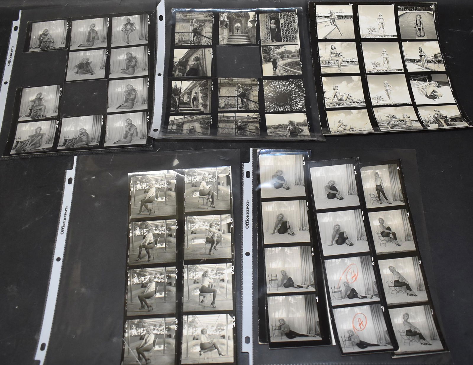 Bunny Yeager Diane Wagner Contact Sheets (5) (1 of 4)