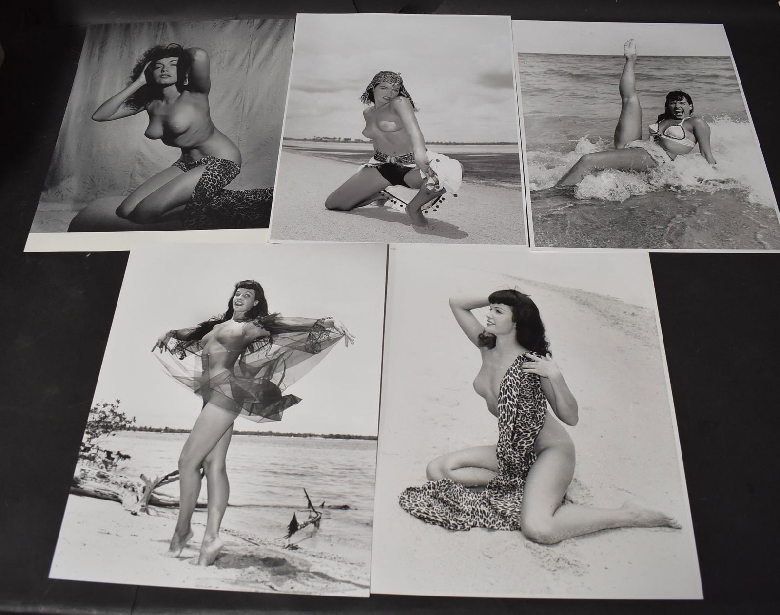 Bettie Page Oversize Photo Lot (5) (1 of 1)