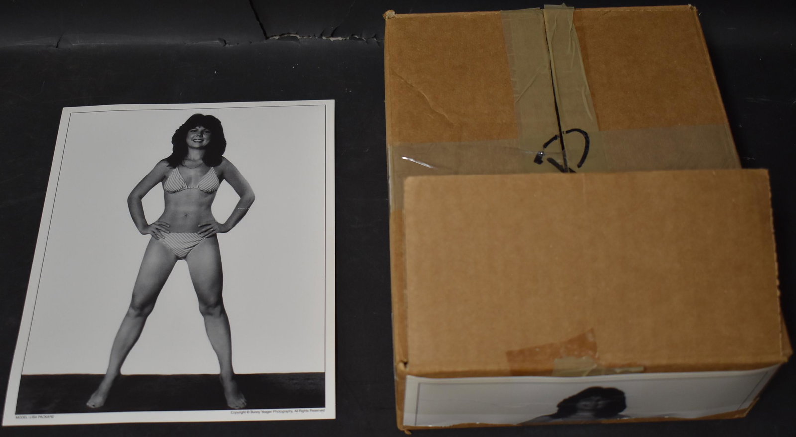 Lisa Packard Photo Box Lot (200+): 200 of the same image of Bunny Yeager's daughter, Lisa Packard. 8 x 10.