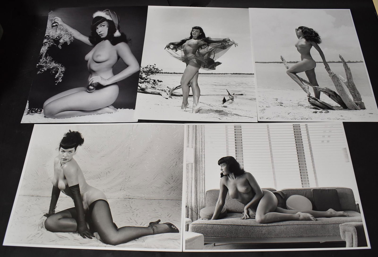 Bettie Page Oversize Photo Lot (5) (1 of 1)