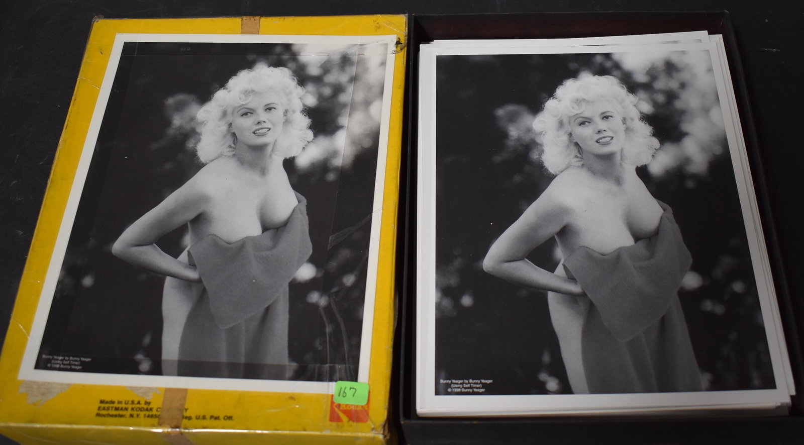 Bunny Yeager Photo Box (200+): Over 200 images of BY. Includes a self portrait and a photo with Bettie Page. All 8x10