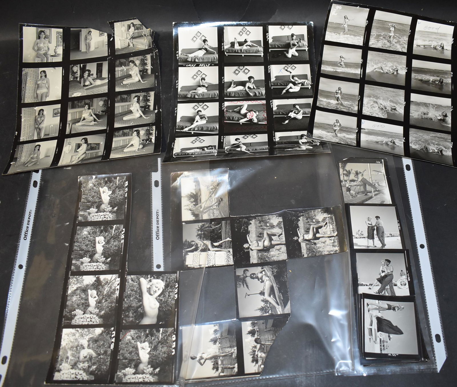 Bunny Yeager Unknown Models Contact Sheets (6) (1 of 4)