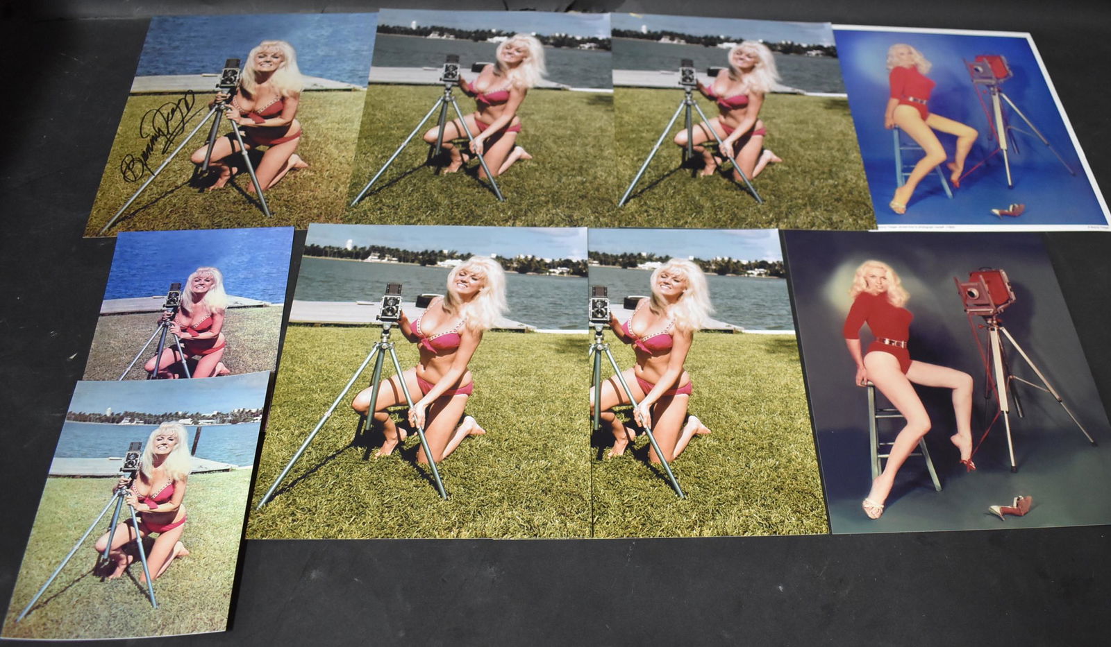 (9) Photos Bunny Yeager With Camera (1) Sgd. (1 of 2)