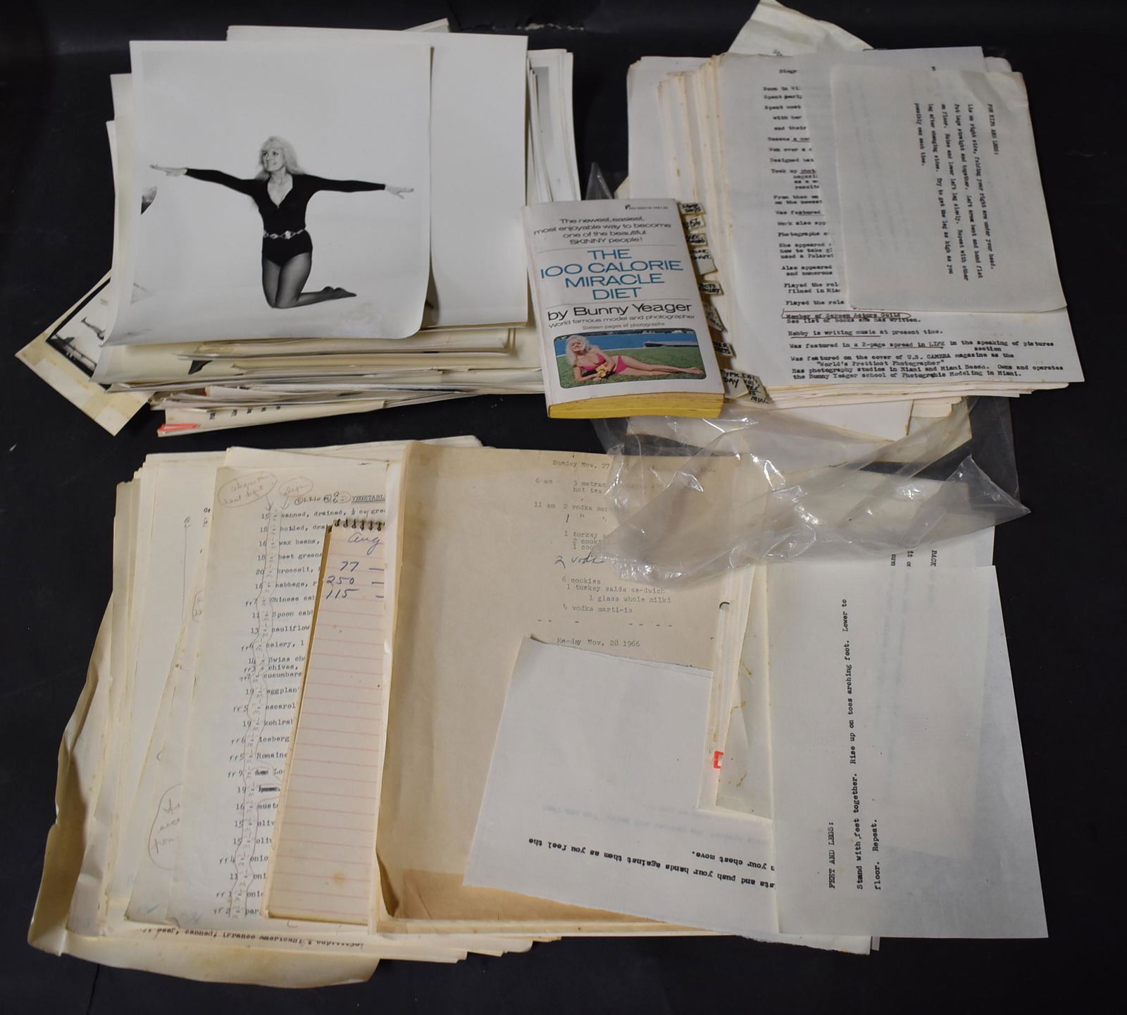 Bunny Yeagers Diet Book (300)+ Assorted Ephemera & (1 of 3)