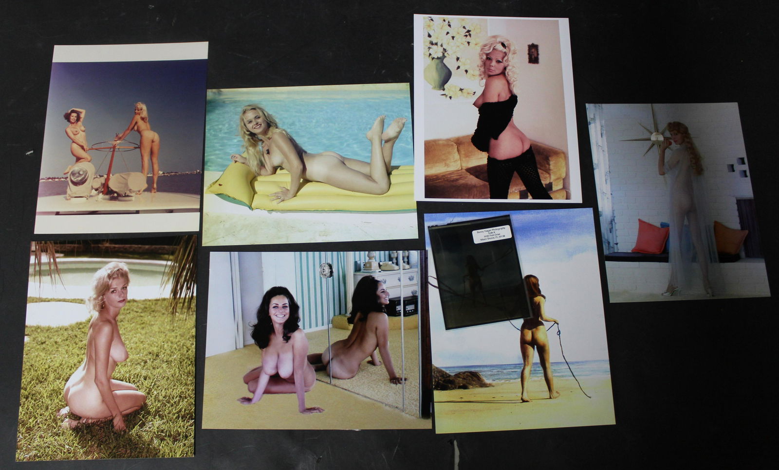 (7) Colored Photos (1) 4x4 Color Transparencey. From (1 of 2)