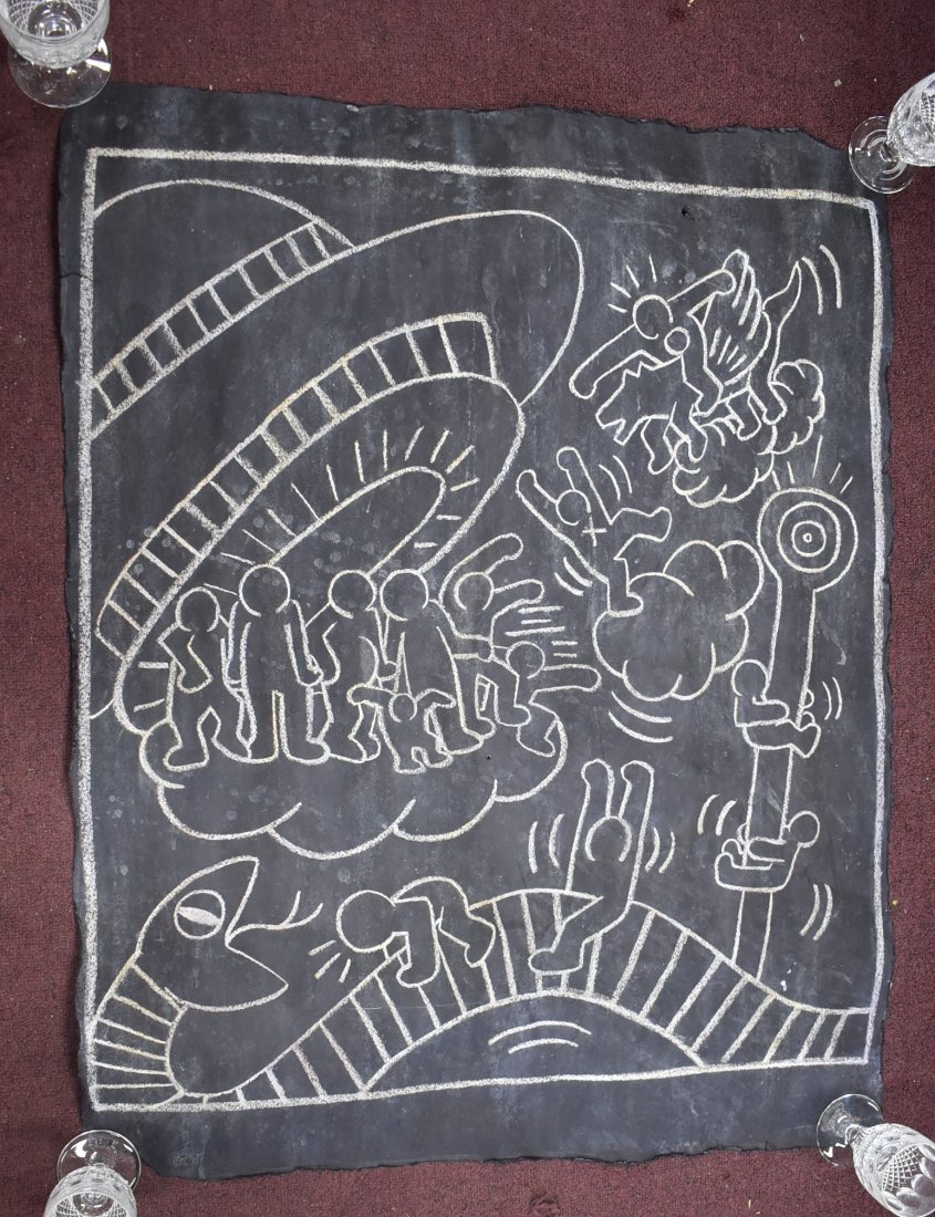 Chalk Drawing In the Manner of Keith Haring (1 of 4)