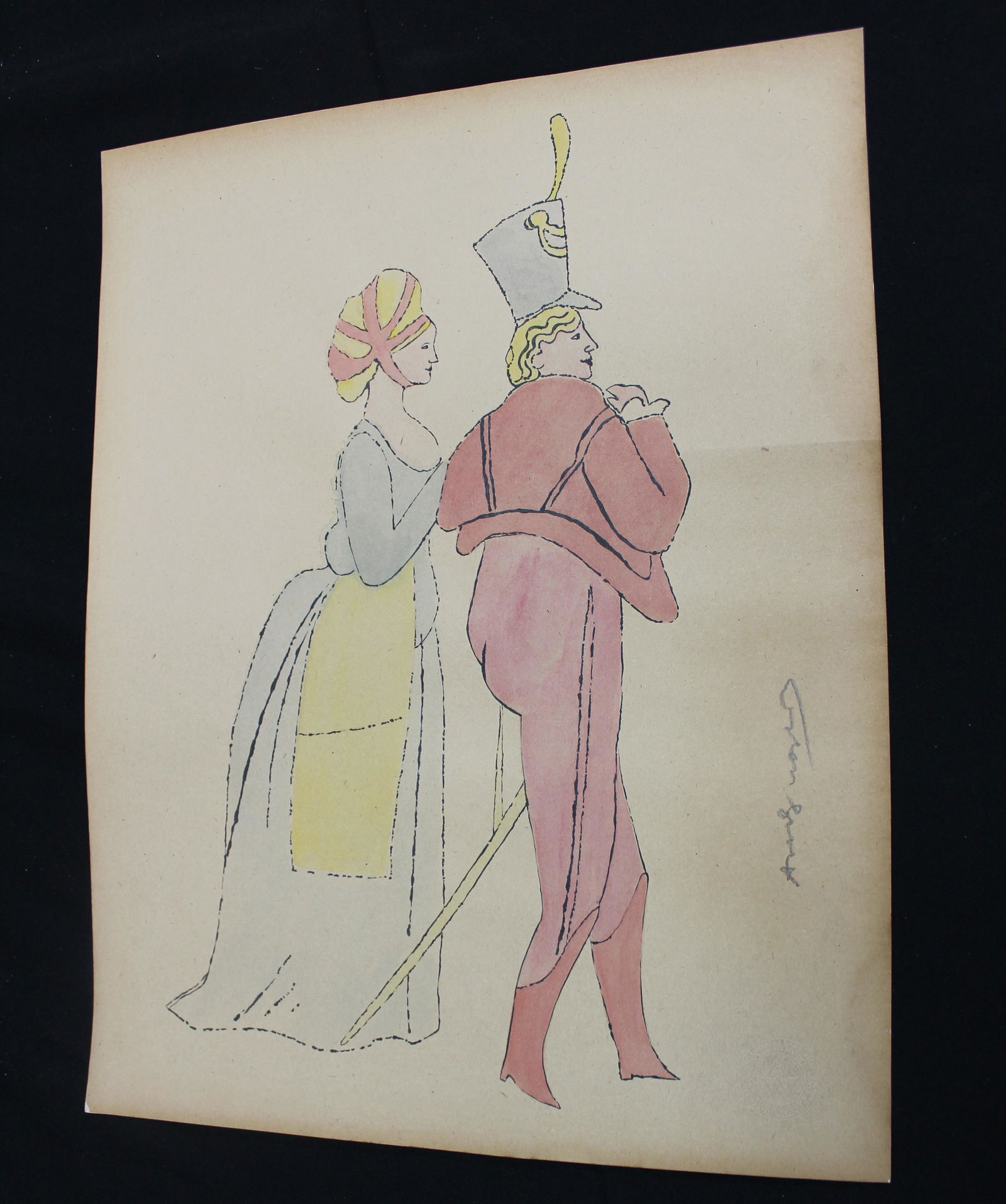 Warhol Illustration. Couple (1 of 3)